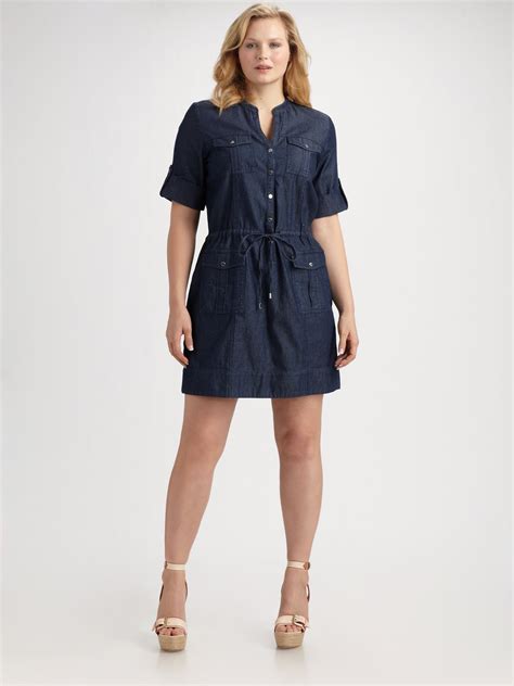 denim dress michael kors